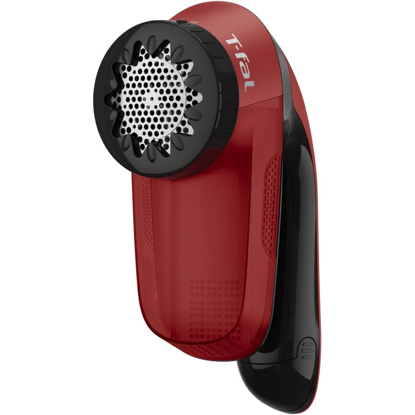 T-fal Hair Ball Trimmer Dry Battery Type "Puff Ball Cleaner" 3-layer Blades Hand Protection Equipped with Fine Mode Electric Red JB2012J0