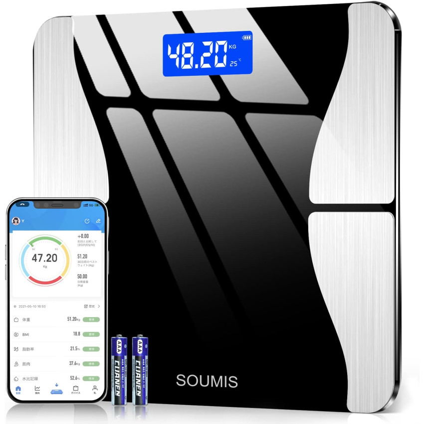 [Newly launched] Body weight scale, smartphone link, body fat meter