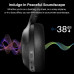 HT2 hybrid active noise canceling headphones, wireless over-ear Bluetooth headphones, 60 hours of playback time, high-resolution audio custom equalizer, deep bass through the app, comfortable fit on the ear cups, suitable for home office travel